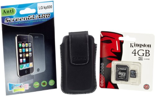 Markenzubeh&ouml;r Starter Set (Krusell Handy Tasche, Speicher Karte 4GB und Schutzfolie) f&uuml;r L Preisvergleich