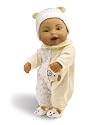 Wild Planet Water Babie 13" Hispanic Infant Yellow Teddy Bear with Alphabet Print Sleeper