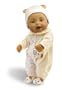 Wild Planet Water Babie 13" Hispanic Infant Yellow Teddy Bear with Alphabet Print Sleeper