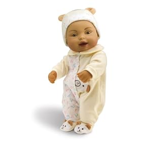 Wild Planet Water Babie 13" Hispanic Infant Yellow Teddy Bear with Alphabet Print Sleeper
