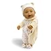 Wild Planet Water Babie 13" Hispanic Infant Yellow Teddy Bear with Alphabet Print Sleeper