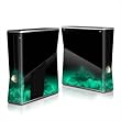 Dark Emerald Crystal Design Protector Skin Decal Sticker for Xbox 360 S Game Console Full Body