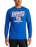 NFL Men's New York Giants Critical Victory V Long Sleeve Basic Tee (Deep Royal, XX-Large)