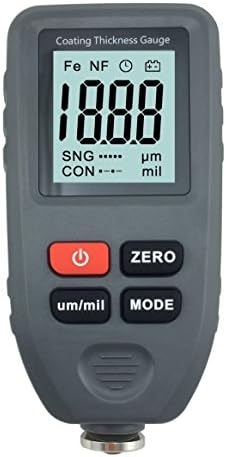 Sanrui Digital Paint Coating Thickness Gauge 0 to 1300um/ 0 to 51.2mils with LCD Display, Grey