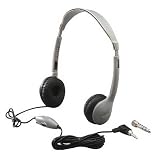 Hamilton SchoolMate Personal Mono/Stereo Headphone with in-line Volume, Leatherette