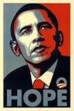 Barack Obama (Hope, Shepard Fairey Campaign) Art Poster Print - 16x20 Poster Print,