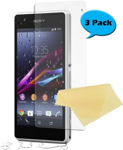 ONEWIND Clear For Sony Xperia Z1 Compact D5503 Premium 3 Pack Screen Protectors Film High Definition HD Clear Version