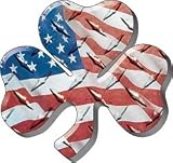 6″ American Flag Shamrock Firefighter Decal REFLECTIVE