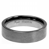Titanium Ring w/ matte finish - Width: 6mm
