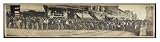 Historic Montana Butte Motorcycle Club 1914, Panorama Photo Print Poster (S)