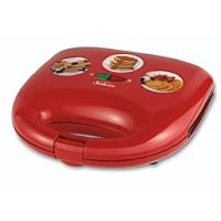 Sunbeam CKSBWFMP25 Mini Pancake Maker, Red