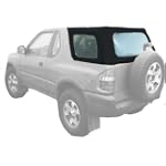 Acme C930/Clear-DM1132 Black on Grey Denim Vinyl SUV Soft Top for Isuzu Imigo