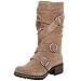 Mia Women's Hayley Suede Slouch Boot,Stone,9 M US