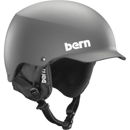 Bern Unlimited Baker Hard Hat Matte Finish Snow Hard Hat with Black Liner, Grey, XX-Large On Sale