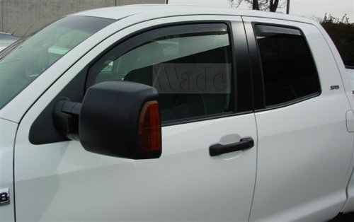 Wade Automotive Wind Deflector InChannel Window Visors4 Piece SmokeToyotaTundra2007 to 2008DoubleCab