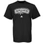 NBA Men's San Antonio Spurs Short Sleeve T- Shirt (Black, X Large)