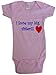 I LOVE MY BIG SISTER - White, Blue or Pink Baby One Piece Bodysuit