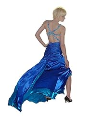 V-neck Satin Plunging Neck  Ruched Slit Beaded Homecoming Dress  With Ruffles