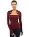 PattyBoutik Women Bolero Button Long Sleeve Blouse (Burgundy X-Large)