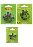 Multi pack of 3 Hand/3 Star & 3 Flower Cutters