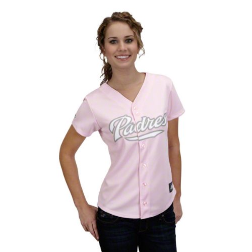 San Diego Padres Women's Pink Fashion Replica Jersey
