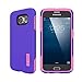 TOTU s6-zf Dual-Layer Shock Proof Case – Indigo Violet/Light Rose