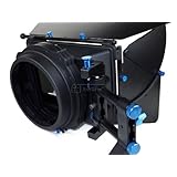 Red Star DV DSLR Pro II Matte Box Complete Bundle w/ 15mm Swing-away Arm, Top French Flags & Side Wings, Rubber Donut, Filter Stage and Filter Tray