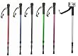 Collapsible Aluminum Shock-Absorbing Hiking Pole - Walking Stick with Camera Mono-Pod (Colors may vary)