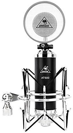 HOFUN Professional Condenser Recording Microphone Set, Perfect for Radio Broadcasting Studio Recording (iSK AT500 Black)