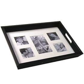 Photo Frame Wooden Serving Tray by 