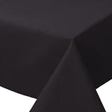 Now Designs 60 by 108-Inch Basic Tablecloth, Black