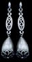 Western Bridal Pearl Drop Earrings ONE Silver