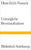 Unm�gliche Beweisaufnahme (Bibliothek Suhrkamp)
