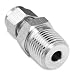 Parker 6MSC8N-316-01 316 Stainless Steel A-LOK Male Connector 3/8" Compression Fitting 1/2" M NPT