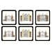 Pimpernel Historic Charleston Gates Coasters - Set of 6