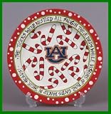 Auburn University Christmas Plate Dish -NCAA Team Merchandise