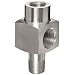 Enerpac GA-Series Gauge Adaptor, Stainless Steel, 3/8" Male x 3/8" Female Thread, 1/2" NPTF Gauge Port, 71mm Length