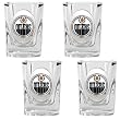 Edmonton Oilers 4pc Square Shot Glass Set NHL Hockey