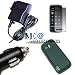 IVEA BLACK Silicone Soft CASE/Cove+AC CHARGER+CAR Charger+LCD for Nokia Xpress Music ...