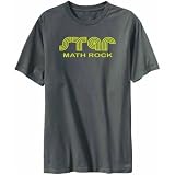 T-Shirt Mens Dark Silver  STAR Math Rock  Music
