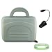 New Silver Nylon Amazon Kindle DX Hardshell Carrying Case + Black Ebook Reader Light + Live*Laugh*Love Wrist Band!!! (Kindle DX Not Included)