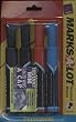 Avery Marks A Lot Permanent Markers Assorted 4 Pack W/ Chisel Point