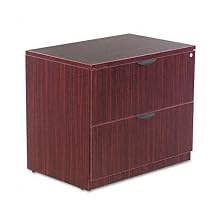 Alera VA513622MY Valencia Series 35-Inch by 22 by 29-1/2-Inch 2-Drawer Lateral File, Mahogany