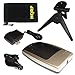 HQRP Battery Charger for Sony CyberShot DSC-W40 / DSC-W70 / DSC-W90 Digital Camera; plus HQRP Mini Tripod and HQRP Carrying Bag