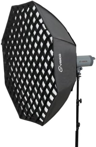 EINSTEIN EZ Lightstand Mount Octagonal Softbox 150cm 59" with Honeycomb Grid for AlienBees AlienBee Flash Visico Octabox