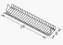 Music City Metals 02060 Porcelain Steel Wire Warming Rack Replacement for Gas Grill Model Charbroil 4639284