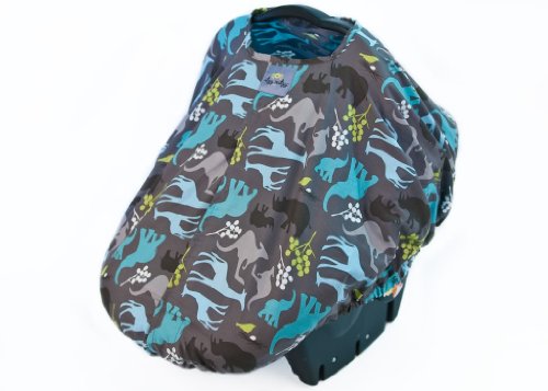 Itzy Ritzy Peek-A-Boo Pod, Urban Jungle Blue