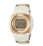 CASIO BABY-G SWEET POISON WATCH METAL & RESIN BAND WHITE & GOLD MSG172CG-9V