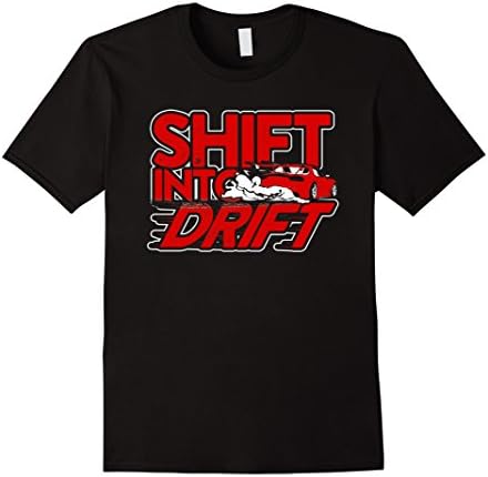 Men's RX7 Drifting T Shirts: Shift Into Drift Large Black