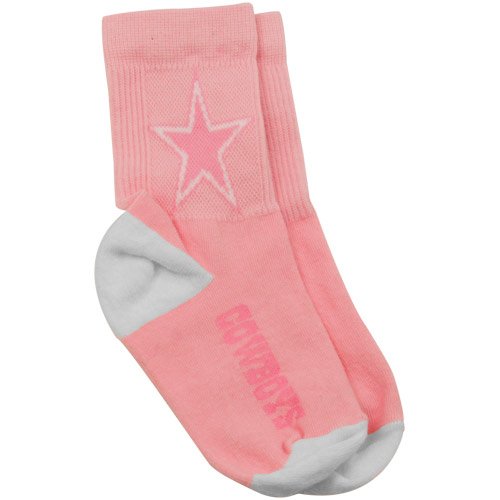 Dallas Cowboys Toddler Pink Team Logo Socks